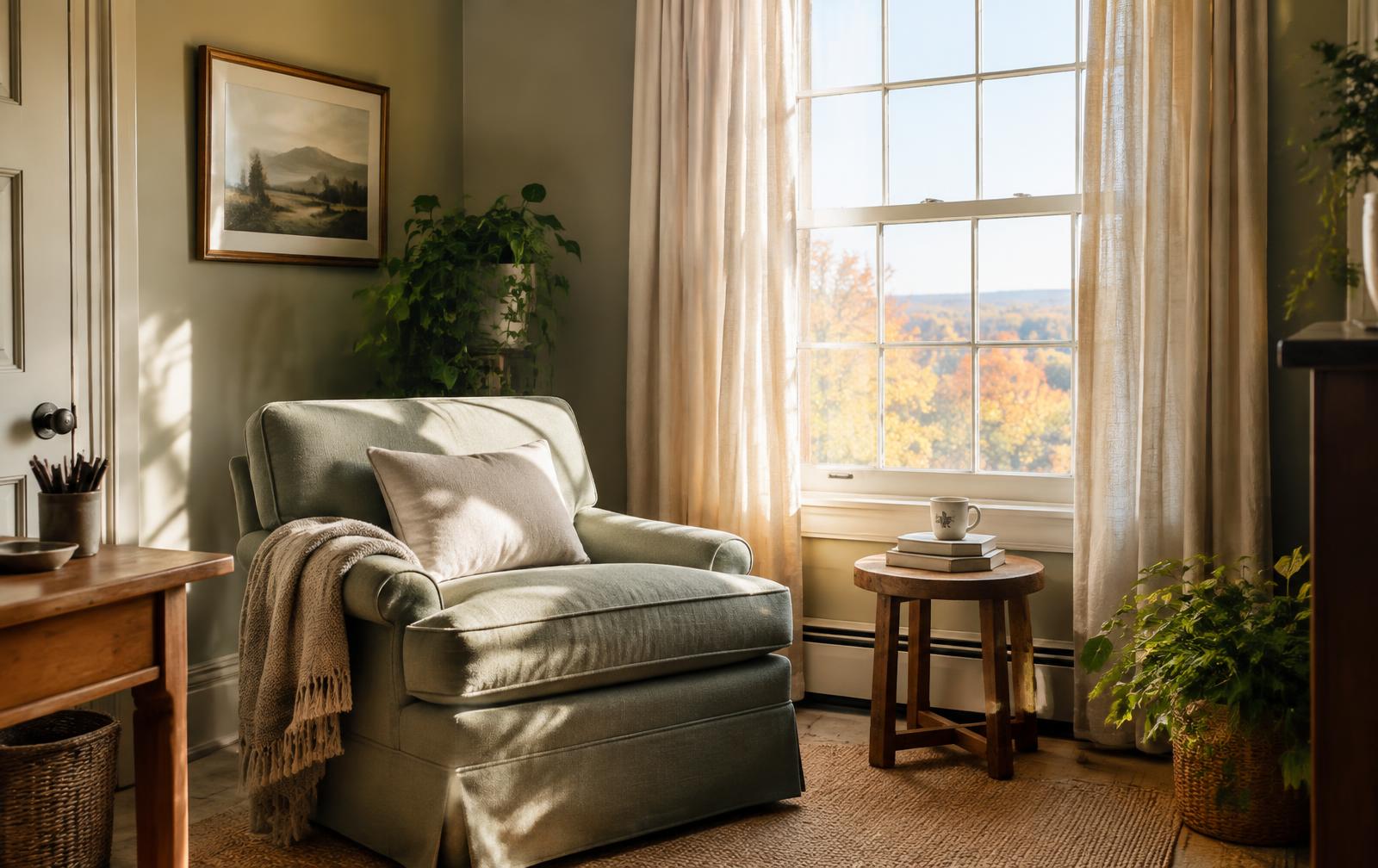 Calm therapy room at You Matter Counseling in Southington, Connecticut